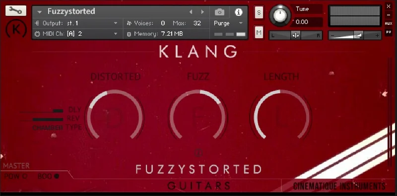 KLANG GUITARS: Fuzzystorted interface