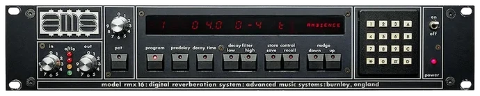 Universal Audio AMS RMX16 Expanded Digital Reverb interface