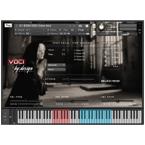 Bela D Media VOCI by Design interface