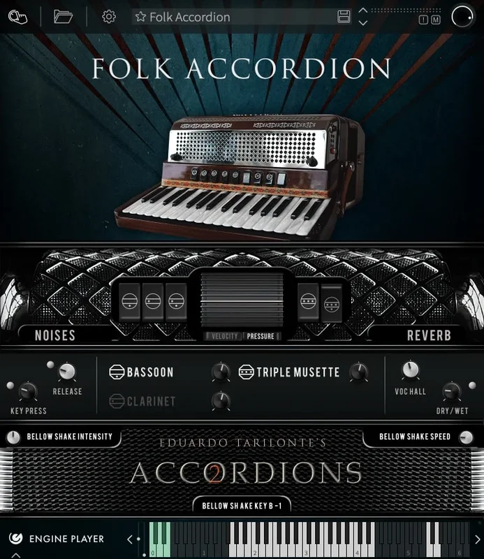 Engine Audio Accordions 2: Folk Accordion interface