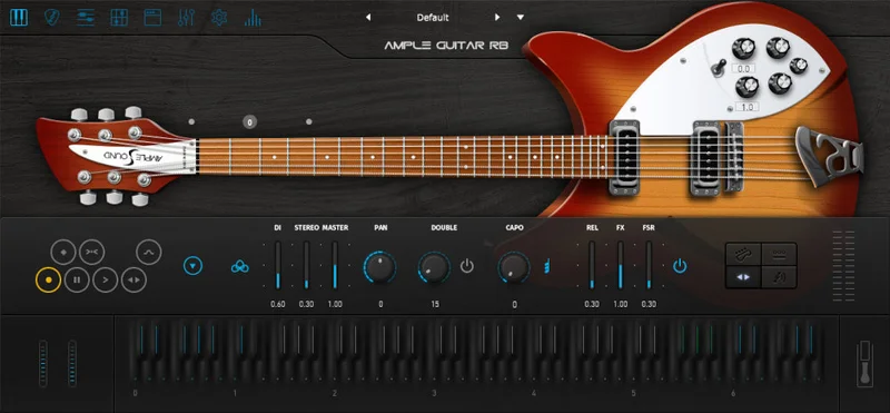 Ample Sound Ample Guitar RB interface