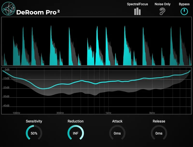Accentize DeRoom Pro interface
