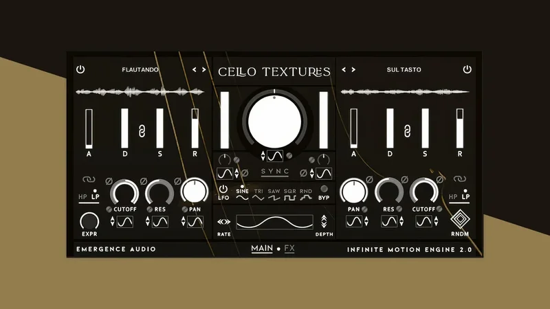 Emergence Audio Cello Textures interface