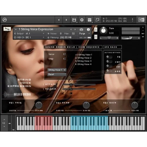 Bela D Media String Voice Expression interface