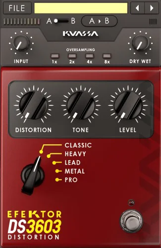 Kuassa EFEKTOR DS3603 Distortion interface