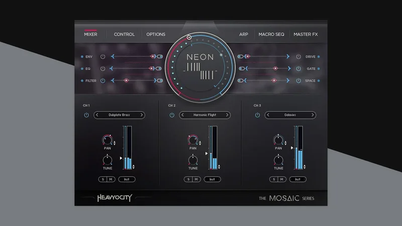 Mosaic Neon interface