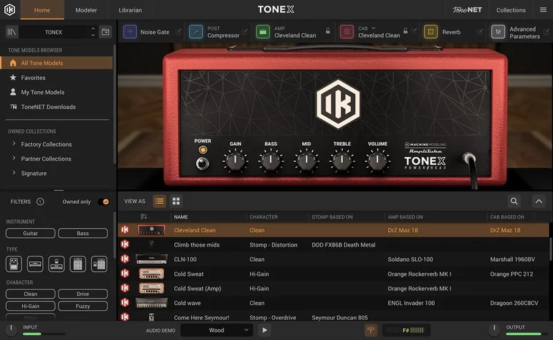 IK-Multimedia TONEX MAX Upgrade interface