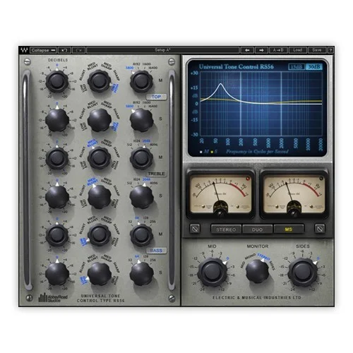 Waves RS56 Passive Equalizer interface