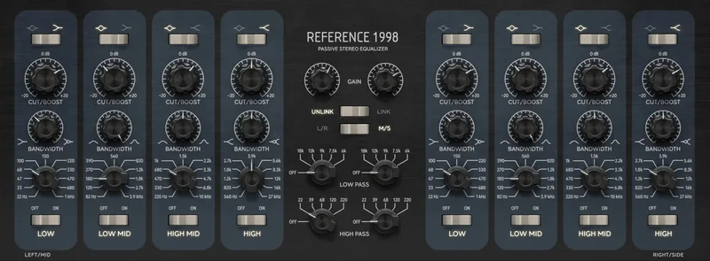 Softube Reference 1998 Equalizer interface