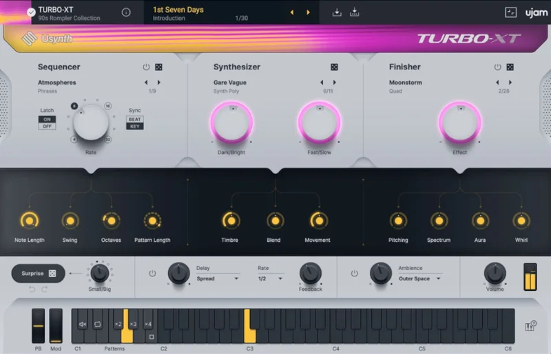 ujam Usynth TURBO-XT Crossgrade from any Paid UJAM Product interface