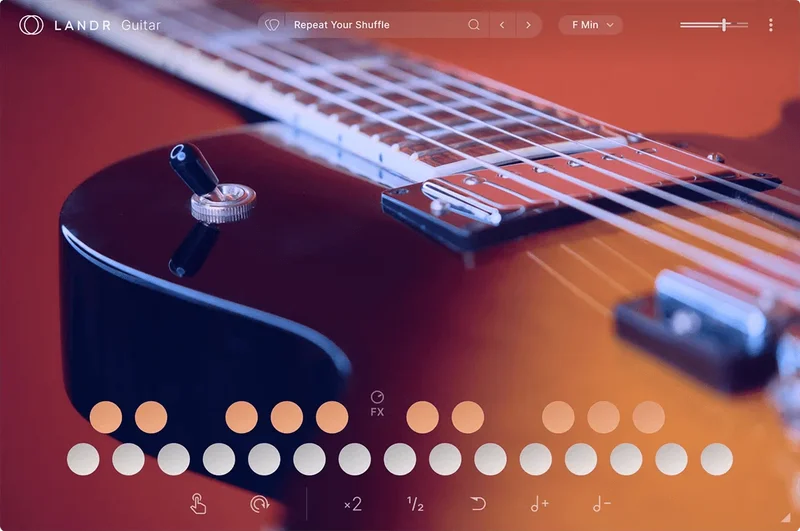 LANDR Guitar interface