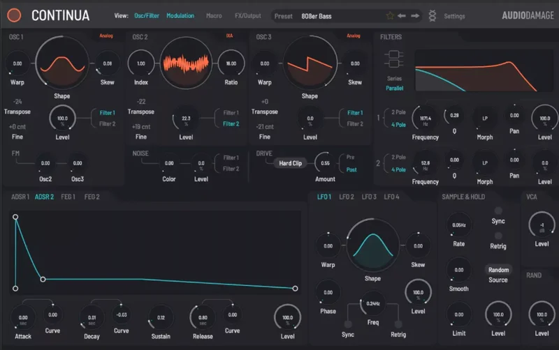 Audio Damage Continua interface