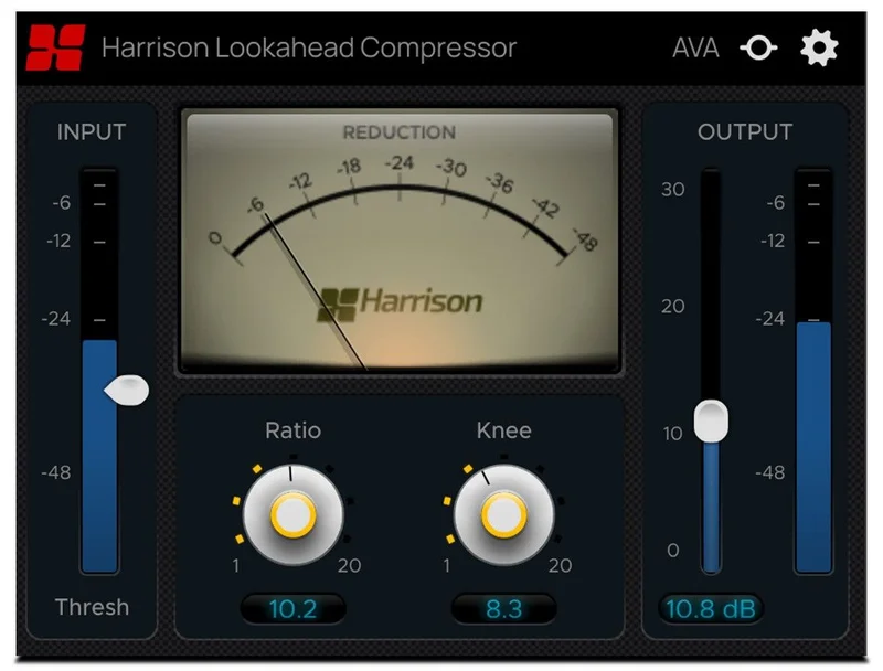 Harrison Consoles Lookahead Compressor interface