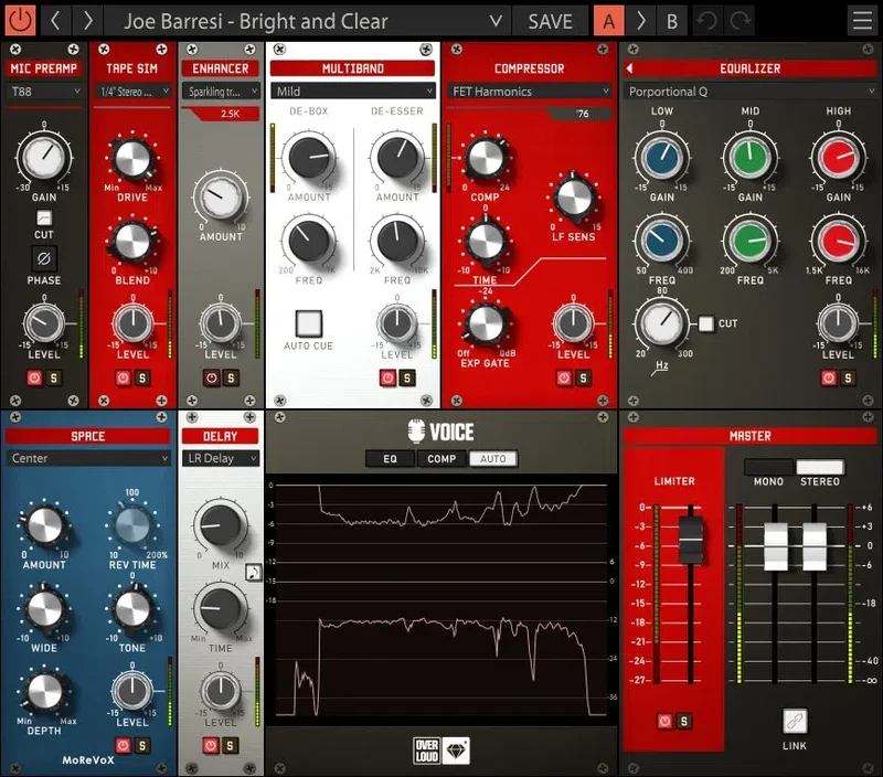 Overloud GEM Voice interface