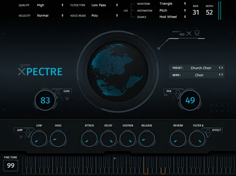 Thenatan Audio Xpectre interface