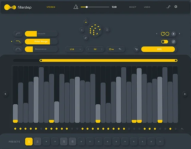 Audiomodern Filterstep interface