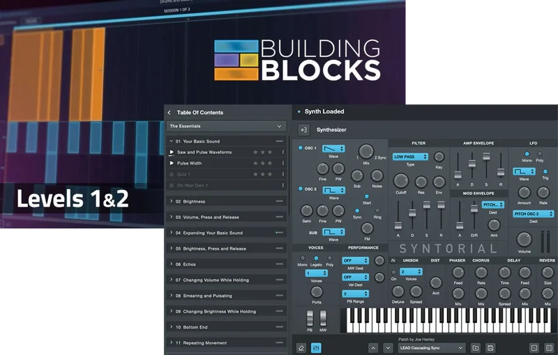 Audible Genius Audible Genius Syntorial 2 & Building Blocks Bundle interface