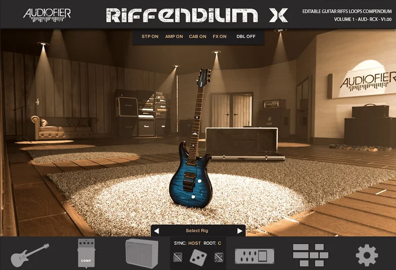 Audiofier Riffendium X interface