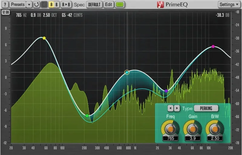 Voxengo Prime EQ interface