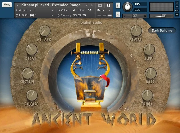 Big Fish Audio Ancient World: Instruments of Antiquity interface