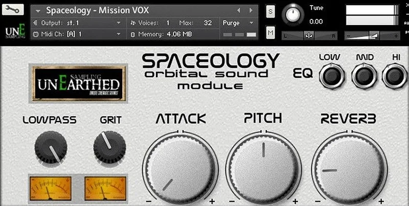 Loot Audio Spaceology interface