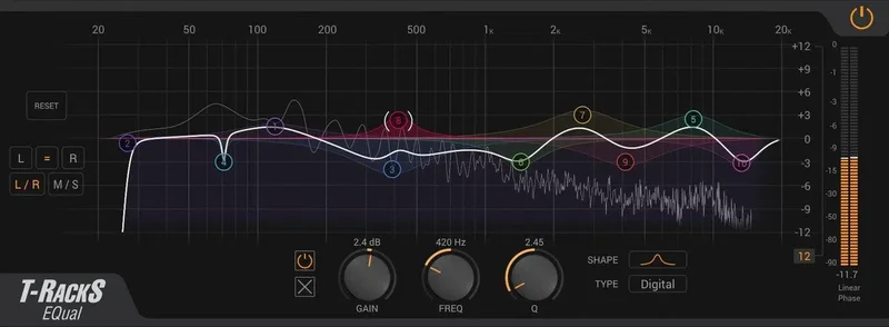IK Multimedia T-RackS EQual interface