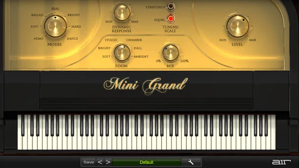 AIR Music Technology Mini Grand interface
