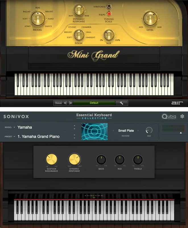 AIR Music Technology Essential Pianos Pack interface