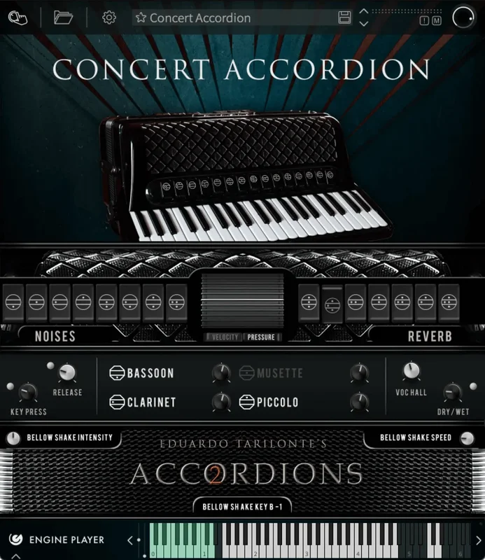 Engine Audio Accordions 2: Concert Accordion interface