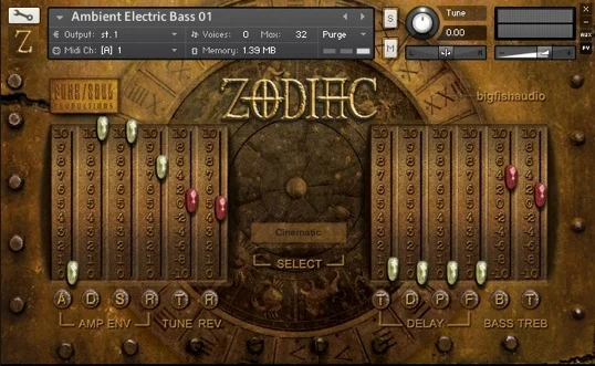 Big Fish Audio Zodiac interface