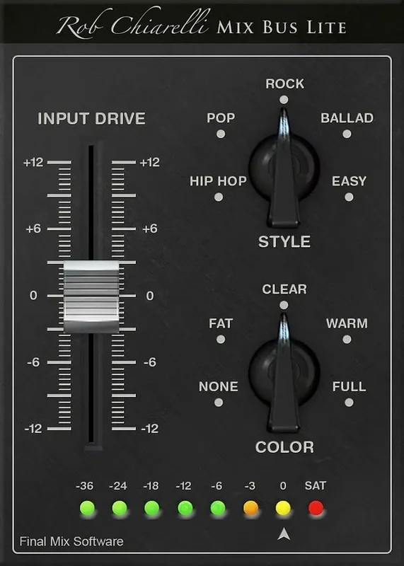 Final Mix Mix Bus Lite III interface