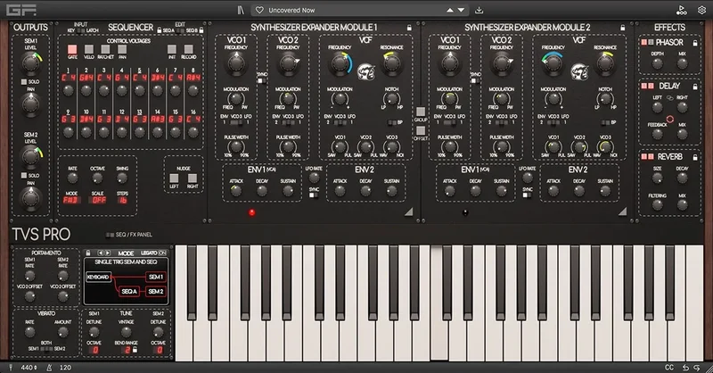 GForce Oberheim TVS Pro interface