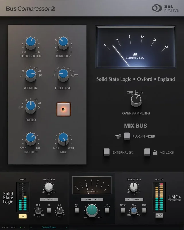 Solid State Logic SSL Bus Compressor 2 and LMC+ Bundle interface
