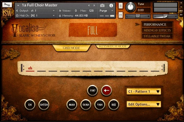 Impact Soundworks Vocalisa: Slavic Women's Choir interface