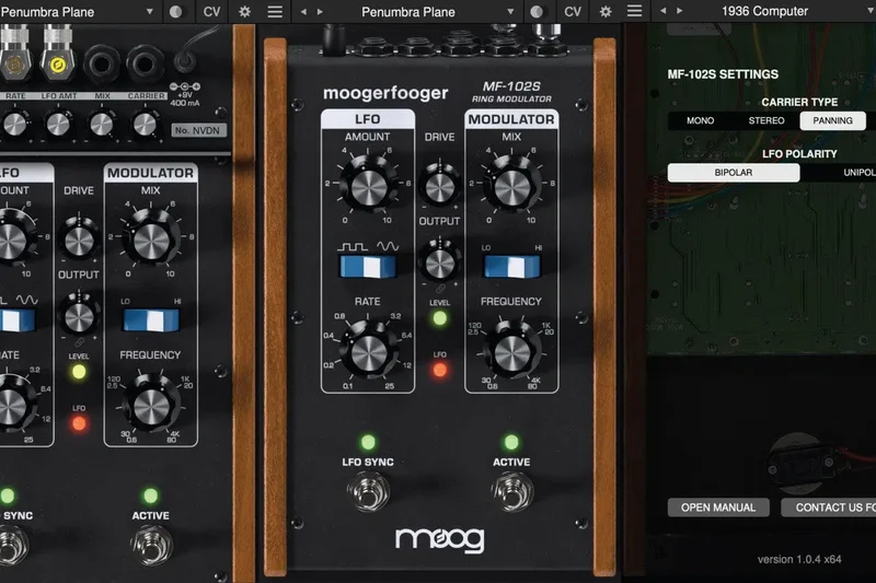Moog MF-102S Ring Modulator interface