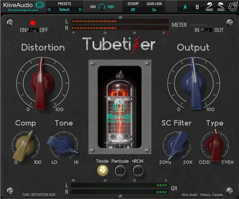 Kiive Audio Tubetizer interface