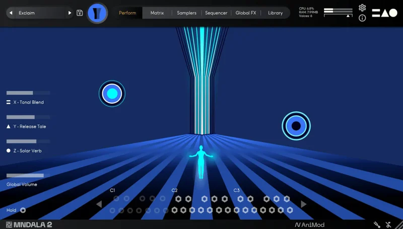 MNTRA Instruments The Dark Tower interface