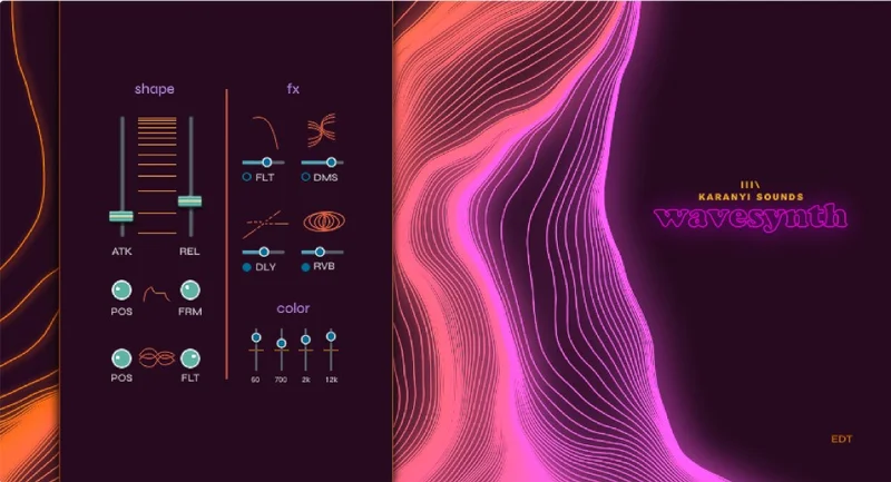 Karanyi Sounds Wavesynth Glow interface