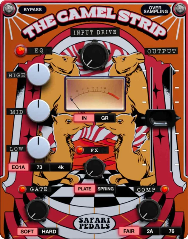 Safari Pedals The Camel Strip interface