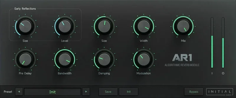 Initial Audio AR1 Reverb interface