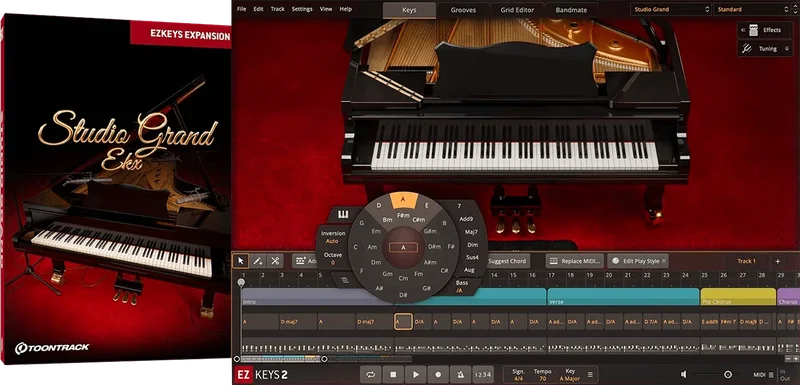Toontrack EKX Studio Grand interface