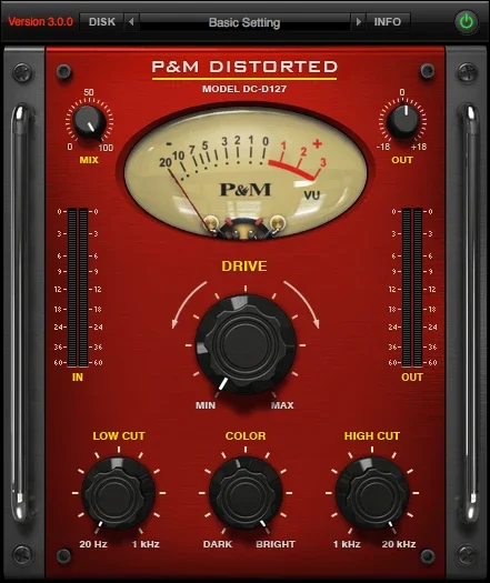 Plug and Mix Distorted interface
