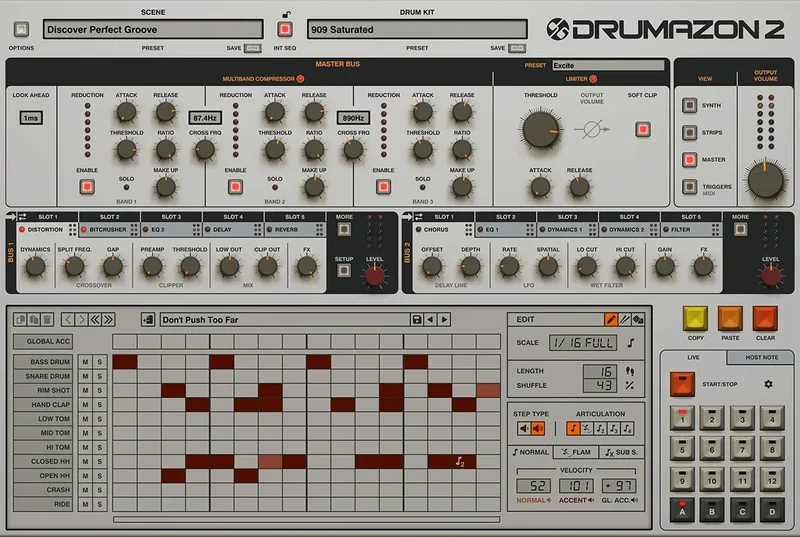D16 Group Drumazon interface