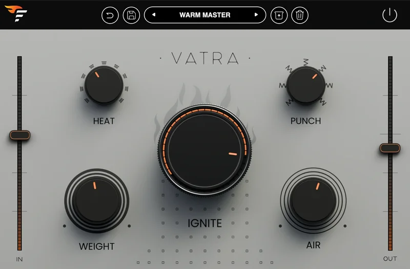 Flame Sound VATRA interface