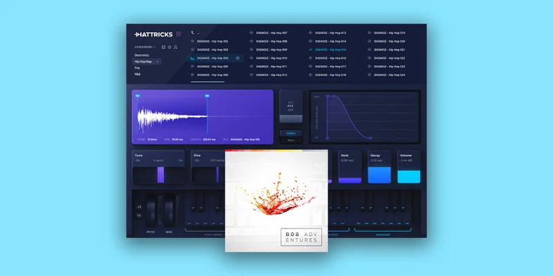 Diginoiz Hattricks + 808 Adventures Sample Pack FREE interface