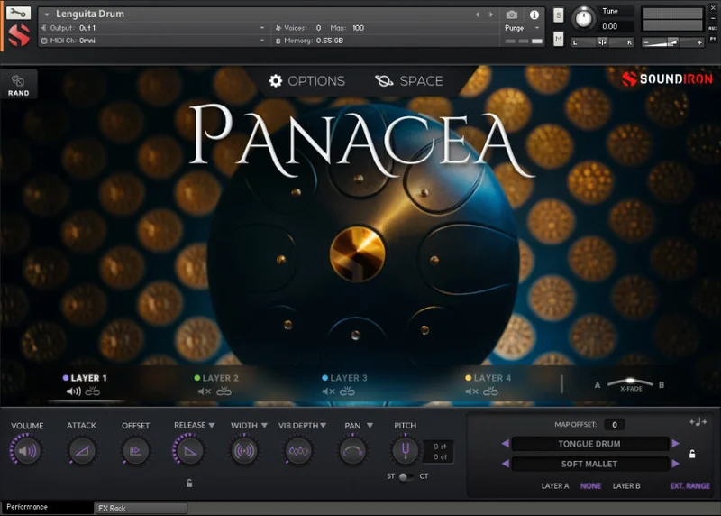 Soundiron Panacea interface