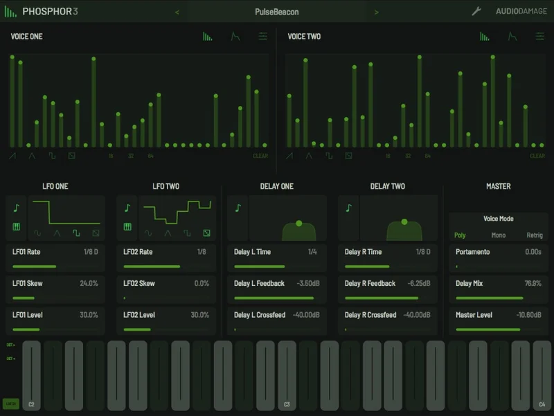 Audio Damage Phosphor 3 interface