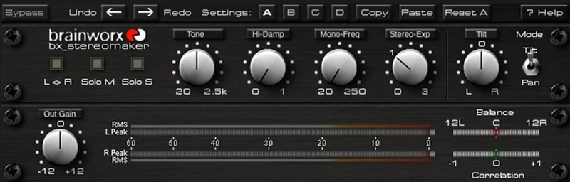 Brainworx bx_stereomaker interface