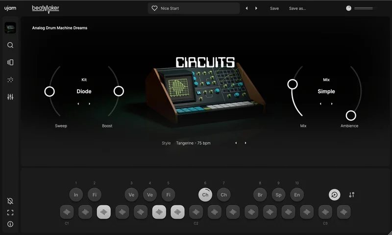 UJAM Circuits interface