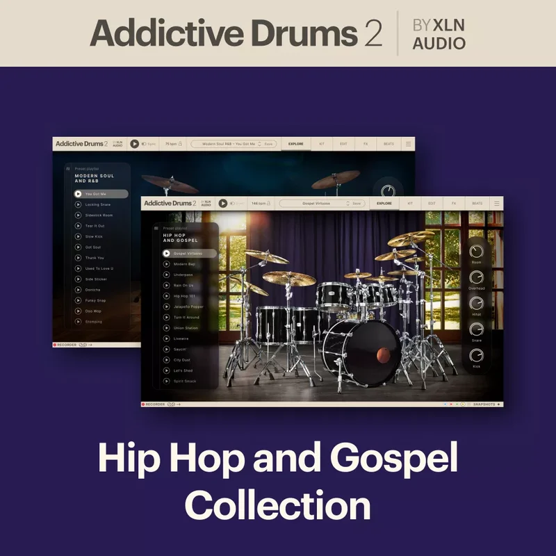 XLN Audio Hip Hop and Gospel Collection interface
